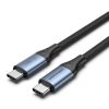 Cáp Thunderbolt 4, Sạc Nhanh VENTION USB 4.0 C to C TAVHF (5A, nguồn sạc 240W, Thunderbolt 3/4, tốc độ truyền tải data 40Gbps, xuất hình lên 8K@60Hz) Bọc Cotton