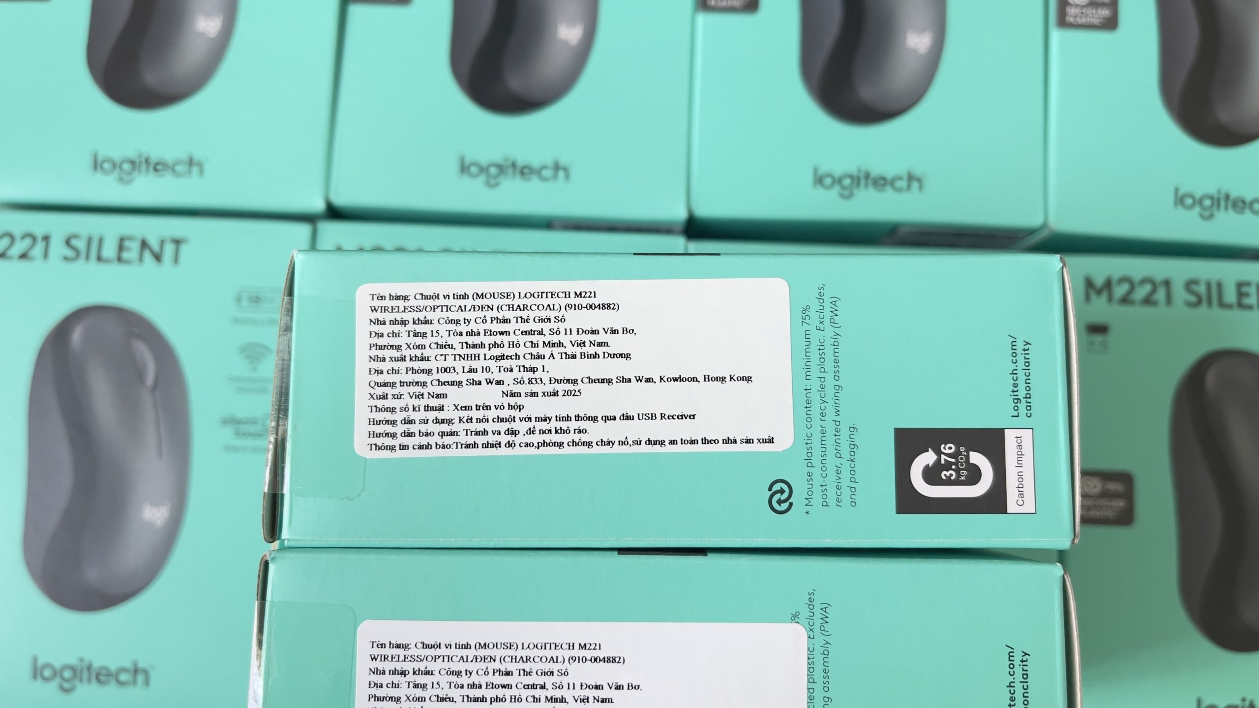 Chuột không dây Logitech M221 Slient (910-004882) - Ảnh 4